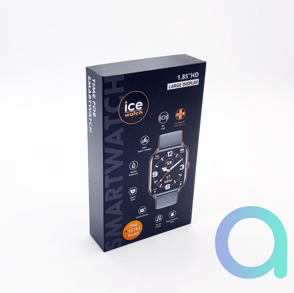 Sombre et sobre, le packaging de la Ice Swatch One de Ice Watch